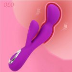 OLO 20 Speed Dildo Vibrator Sex Toys for Woman Clitoris Stimulate Female Masturbator G-spot Massage Dual Vibration