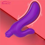 Ikoky, IKOKY Bullet Vibrators Dildo Vibrator G-spot Vagina Massager Sex Toy for Women Clitoris Stimulator AV Stick Female Masturbation