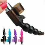 Gourd Finger Ring Vibrator Oral Licking Beads Vibration gspot Clit Stimulate Anal Vagina fun Masturbation Sex Toys For Women