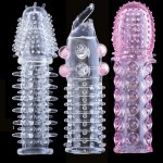 funny Penis enlargement,delayed extender condom,Reusable penis sleeve,bold vibrator sleeve,sex toys for man,Sex Adult products