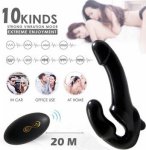 Remote Control Double Ended Dildo Dual Vibrators Lesbian Strap-on Penis Vibrator for Female Adult Product Sex Toys