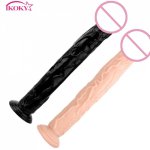 IKOKY Crystal Jelly Dildo  Anal Dildo Sex Toys for Woman Suction Cup Big Size Soft Silicone Realistic Huge Penis Vagina Massager