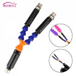 Ikoky, IKOKY Female Masturbation Double-headed Sex Toy For Women Bent Tube Connector Sex Machine Dildo Attachments Vibrator Accessories