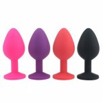 New Silicone Anal Plug Removable Jewel Decoration Butt Plug Sex Toys Prostate Massager Anus Toys For Women Man Couple Gay