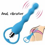 Vibrator Sex Toys for Women Anal Beads Vibrator Gay Toys Prostate Massage Smooth Butt Silicone Plug Adult Products Magic Wand