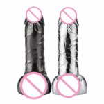 7/8 Inch Strapon Phallus Huge Large Metal Dildos Metal  Penis with Strong G Spot Stimulate Sex Toy for Woman