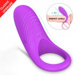 Penis pump Cock Vibrating Couple Rechargeable Vibrator Delay Premature Ejaculation Massager Fine Lock Sex Toy For Man pussy