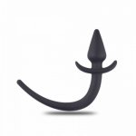 Zatyczka analna z ogonem 8 cm czarny | 100% dyskrecji | bezpieczne zakupy