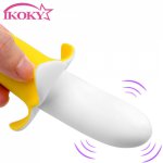 Ikoky, IKOKY 10 frequencies Banana-shaped Clitoral Vibrator G-spot Vaginal Stimulator Soft Dildo Female Masturbator Sex Toy for Woman