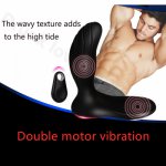 3 Style Radio-controlled 10 Speeds Vibrating Male Prostate Massage Into G-Spot Stimulate 360°Anal Plug Butt Plug Sex toy for Men