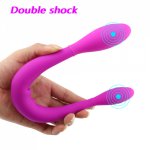 Vibrator Adult Toys For Couples Dildo G Spot Anal Vagina Silicone Stimulator Double Vibrators Sex Toy For Woman Clit Massager