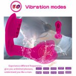 10 Patterns Clitoral Sucking Dildo Vibrator Wearable Female Masturbator Rechargable Vagina G-spot Stimulater Sex Toys for Women