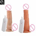 EJMW Medical Silicone Dildo Vibrate Massage Realistic Vibrator Sex Toys For Women Realistic Dildo Flexible Penis