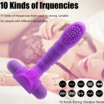 Finger Vibrating Bullet G Spot Vibrator For Women Clitoris Stimulator 10 Modes Masturbator Penis Sex Toys For Adult