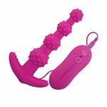 2018 Hot  Silicone Flexible Bendable Beaded Anal Butt Plug Beads Massager L1027