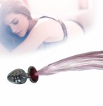 Wig metal anal plug massage body Small anal plug Sex Insert Stopper Funny Adult Gift Toy Romance Sex Insert Stopper Anal Y10.9