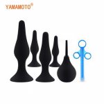 Men Women Adult Product Anal Cleaner Enema Syringe Anal Plug Butt Vagina Cleaning Set Exotic Accessories Sex Toys
