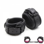 Sexy Adjustable Leather Handcuffs For Sex Toys For Woman Couples Hang Buckle Link Bdsm Bondage Restraints Exotic Accessories