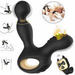 Heating Wireless Remote Control Prostate Massage Vibrator 360 °Rotating Vibrating Silicone Butt Plug Anal Plug Sex Toys For Men