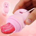 Vibrator Sex Toys for Women Cute Pig Oral Sex Licking Toy Nipple Massager Clitoris Stimulator Female Masturbator
