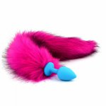 Dog Fox Tail Anal Plug sexy Toys Metal Fake Furry Butt Plug BDSM Flirt Anus Plug For Women role Games Product For Couples