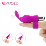EXVOID Sex Shop Vagina Clitoris Massager Silicone Finger Vibrator Sex Toys for Women Jump Egg G-spot Vibrators for Women Rabbit