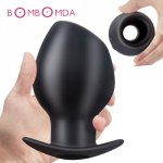 Hollow Anal Expander Huge Butt Plug Vagina Anal Dilator Prostate Massage Dildo Sex Toys Super Large Silicone Butt Plug Enema Toy