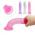 Erotic Soft Jelly Dildo Anal Butt Plug Realistic Penis Strong Suction Cup Dick Toys for Adult G spot Orgasm sex toys for Woman