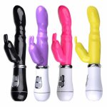 G-Spot Double Vibrator Dildo Vibrator Rabbit Waterproof adult Vaginal Massager Sex Toys For Women Masturbation