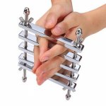 New Stainless Steel Finger Cuffs Bondage Lock Toe Cuffs Adult Sex Games Slave Restraints Fetish Bdsm Finger Sex Toys for Couples