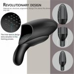 Penis Delay Trainer Male Masturbator Vibrator Automatic Oral Climax Sex Glans Stimulate Massager Sex Toys for Men latest version