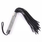 Metal handle leather bdsm whip adult games erotic slave fetish restraints sex tools for couples women flogger spanking whips