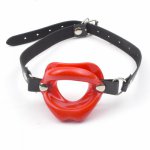 Fetish Open Mouth Gag Bondage Restraints Oral Muscle Massage Lips Trainer Vibrator Flirting Adult Game Sex Toys For Women Couple