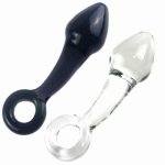 Crystal Glass Butt Plug Anal Dildo With Pull Ring Anal Plug G Spot  Prostate Massager Anal Training Adult Sex Toys For Couples