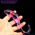 30mm Golden glass dildo artificial penis crystal fake anal plug prostate massager masturbate Sex toy for women men butt plug gay
