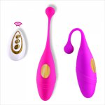 Erotic Jump Egg Remote Control Female Vibrator Clitoral Stimulator Vaginal G-spot Massager Sex Toy for Couples