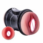 Male Masturbators Cup Double-end Realistic Butterflies Real Vagina Anus Butt Anal Pocket Pussy Stroker Adult Sex Toys For Men