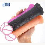 FAAK Realistic Dildo Artificial Anal Dildo Sucker Fake Penis Dick Anus Sex Toys for Women Lesbian Masturbate Erotic Products