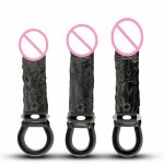 1 Piece Penis Sleeves Rings Silicone Cock Ring Clitoral Vibrator Penis Extender Enlarger Sex Toys for Men Reusable Condom