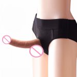 Adjustable Strapon Dildo Underwear Strap on Dildo Panties Sex Product Lesbian Roleplay Sex Toys Elastic Strap-on Dildos Briefs