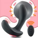 Wireless Remote Control Inflatable Anal Vibrator Male Prostate Massager Butt Plug Anal Vagina Expansion Sex Toys for Men Women