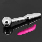 2 Pcs/Lot Vibrator And 63mm Blocked urethral for men penis plug sound stimulate masturbation man sex toys products toy