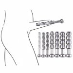 Urethral Dilatation Matel Catheters Anal Beads For Male Sex Toy Butt Plug Adult Product ForMen Penis Stimulation Horse Eye Stick