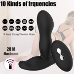 Anal Vibrator Wireless 10 Speed Silicone Butt Plug Prosate Massager Male Masturbator Gay Adult Anal Sex Toy for Women and Man