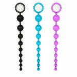 Dingye Anal Beads Silicone Butt Plugs Soft Long Clitoris Stimulator Massager Anal Sex Toys Sex Products For Women and Men