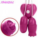 FBHSECL USB Vibrating Egg Tongue Licking Vibrator Nipple Clitoris Stimulator G Spot Massager Sex Toys for Women Vagina Ball