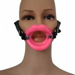 Soft Silicone Oral Fetish Open Mouth Gag Ball BDSM Bondage Slave Gag Erotic Adult Toy Games Sex Toys For Women Couples