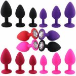 S/M/L Silicone Anal Butt Plug Unisex Sex Stopper 3 Different Size Adult Toys For Men Women Massage Anal Trainer For Couples SM