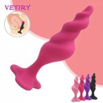 VETIRY Anal Beads Butt Plug Vagina Plug Thread Anal Plug Prostate Massager G-spot Dildo Silicone Anal Toys Sex Products Shop