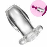 Hollow Anal Plug Anus Dilator Butt Expansion Sex Toys for Women Transparent Sex Products Size S L